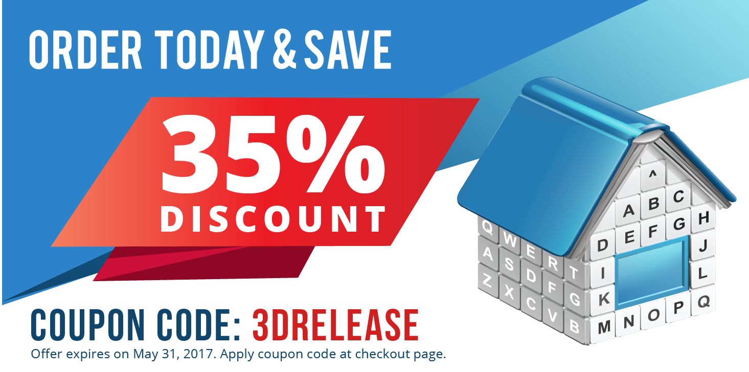 TO3000 3D Discount 35% 35% Discount for all orders TO3000 3D